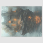 Decoupage Dracula Castle on the Water 薄葉紙 (正面)