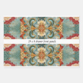 Decoupage Drawer Front 29x8 Mixed Media ラッピングペーパーシート (正面3)