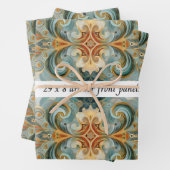 Decoupage Drawer Front 29x8 Mixed Media ラッピングペーパーシート (インサイチュ)