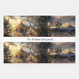 Decoupage Drawer Front Big Top Carnival Panel  ラッピングペーパーシート