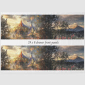 Decoupage Drawer Front Big Top Carnival Panel  薄葉紙 (正面)