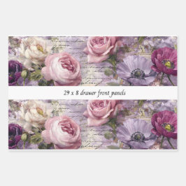 Decoupage Drawer Front Panel French Country Floral ラッピングペーパーシート