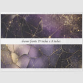 Decoupage Drawer Fronts 29x8 Geometric Cosmic 薄葉紙 (正面)