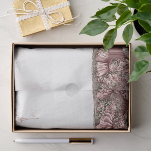 Decoupage Drawer Fronts Rococo Pastel Circus Tents 薄葉紙 (ギフト)