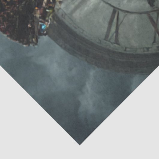 Decoupage Eccentric Timekeeper Fantasy Portrait  薄葉紙 (詳細)