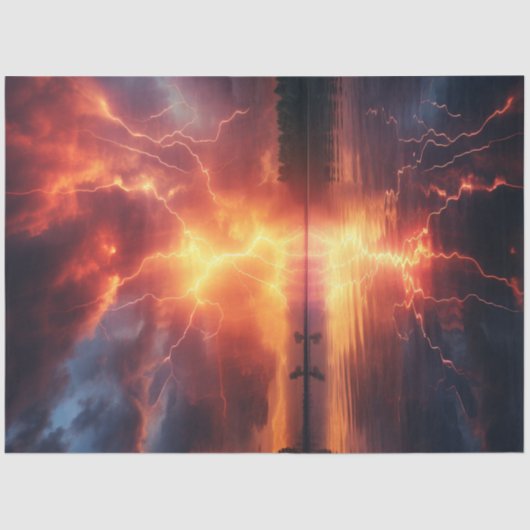 Decoupage Electric Reverie Lightening Show  薄葉紙 (正面)