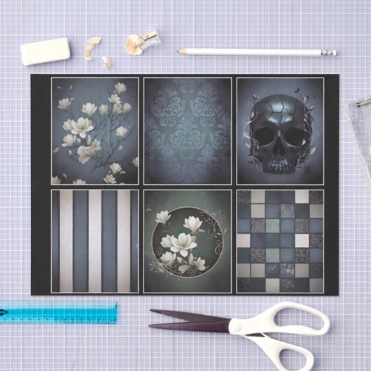 Decoupage/Ephemera Sheet Vitnage Gothic Style  薄葉紙 (クラフト)