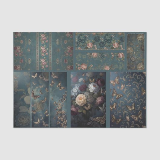 Decoupage/Ephemera Sheet Vitnage Gothic Style 薄葉紙 (正面)