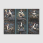 Decoupage/Ephemera Sheet Vitnage Gothic Style Seid 薄葉紙 (正面)