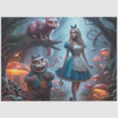 Decoupage Fantasy Girl Enchanted Mushroom Forest 薄葉紙 (正面)