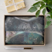 Decoupage Fantasy Timekeeper Girl and White Rabbit 薄葉紙 (ギフト)