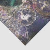 Decoupage Fantasy Timekeeper Girl and White Rabbit 薄葉紙 (詳細)