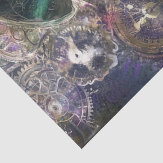 Decoupage Fantasy Timekeeper Girl and White Rabbit 薄葉紙 (詳細)