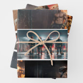 Decoupage Firefighter Tribute Handsaws ラッピングペーパーシート (インサイチュ)