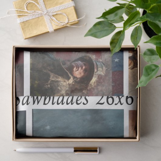 Decoupage Firefighter Tribute Handsaws  薄葉紙 (ギフト)