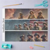 Decoupage Firefighter Tribute Handsaws  薄葉紙 (クラフト)