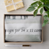 Decoupage Fits 11x14 Canvas Winter Horse Scene  薄葉紙 (ギフト)