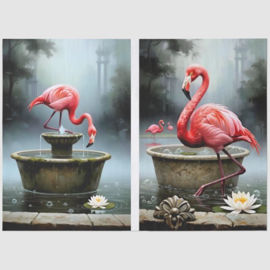 Decoupage Flamingo Collection 薄葉紙 (正面)