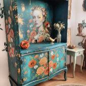 Decoupage Floral Woman 薄葉紙