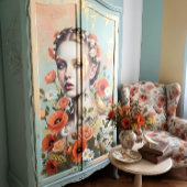 Decoupage Floral Woman 薄葉紙