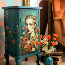 Decoupage Floral Woman 薄葉紙