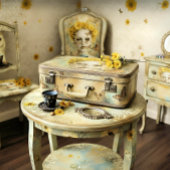 Decoupage Floral Woman 薄葉紙