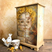 Decoupage Floral Woman 薄葉紙