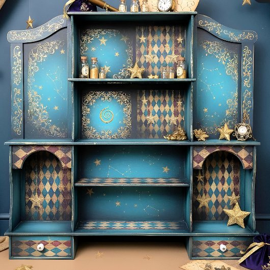 Decoupage Furniture Tissue Stars 薄葉紙