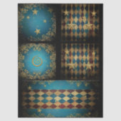 Decoupage Furniture Tissue Stars 薄葉紙 (正面)