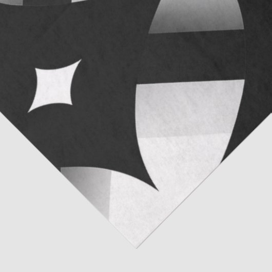 Decoupage Geometric Black White Abstract Pattern 薄葉紙 (詳細)