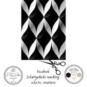 Decoupage Geometric Black White Patterns Contrast  薄葉紙