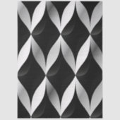 Decoupage Geometric Black White Patterns Contrast  薄葉紙 (正面)