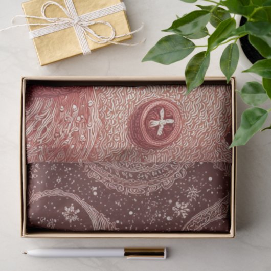 Decoupage Gingerbread Snowman Candy Cane Scene 薄葉紙 (ギフト)