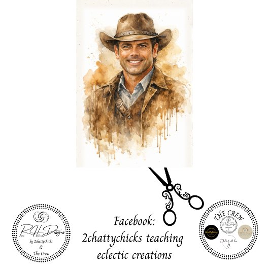 Decoupage Good Sherriff Clay Boone 薄葉紙