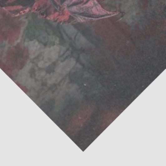 Decoupage Gothic Christmas Good Witch in Red 薄葉紙 (詳細)