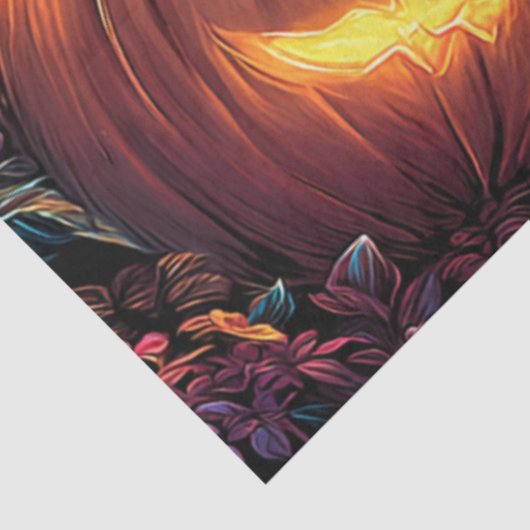 Decoupage Gothic Haunted House Jack-O-Lanterns  薄葉紙 (詳細)