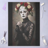 Decoupage Gothic Rose Queen – Dark Romantic Art  薄葉紙 (クラフト)