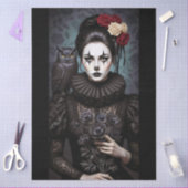 Decoupage Gothic Rose Queen – Dark Romantic Art  薄葉紙 (クラフト)