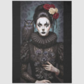Decoupage Gothic Rose Queen – Dark Romantic Art  薄葉紙 (正面)