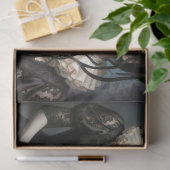 Decoupage Gothic Rose Queen – Dark Romantic Art  薄葉紙 (ギフト)