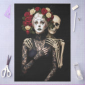 Decoupage Gothic Rose Queen – Dark Romantic Art  薄葉紙 (クラフト)