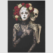 Decoupage Gothic Rose Queen – Dark Romantic Art  薄葉紙 (正面)