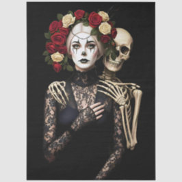 Decoupage Gothic Rose Queen – Dark Romantic Art  薄葉紙