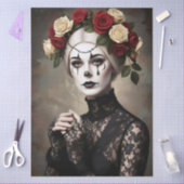 Decoupage Gothic Rose Queen – Dark Romantic Art  薄葉紙 (クラフト)
