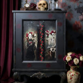 Decoupage Gothic Rose Queen – Dark Romantic Art  薄葉紙