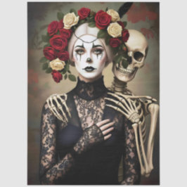 Decoupage Gothic Rose Queen – Dark Romantic Art  薄葉紙