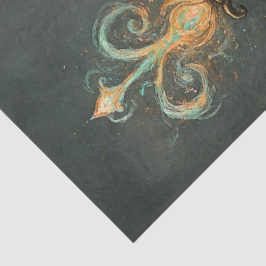 Decoupage Gothic Skeletal Santa  薄葉紙 (詳細)