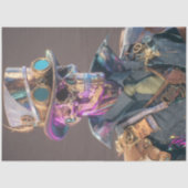 Decoupage Gothic Skeleton Prism Bones 薄葉紙 (正面)