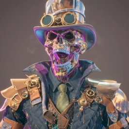 Decoupage Gothic Skeleton Prism Bones 薄葉紙