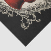 Decoupage Gothic Skeleton Wedding In Red Black  薄葉紙 (詳細)